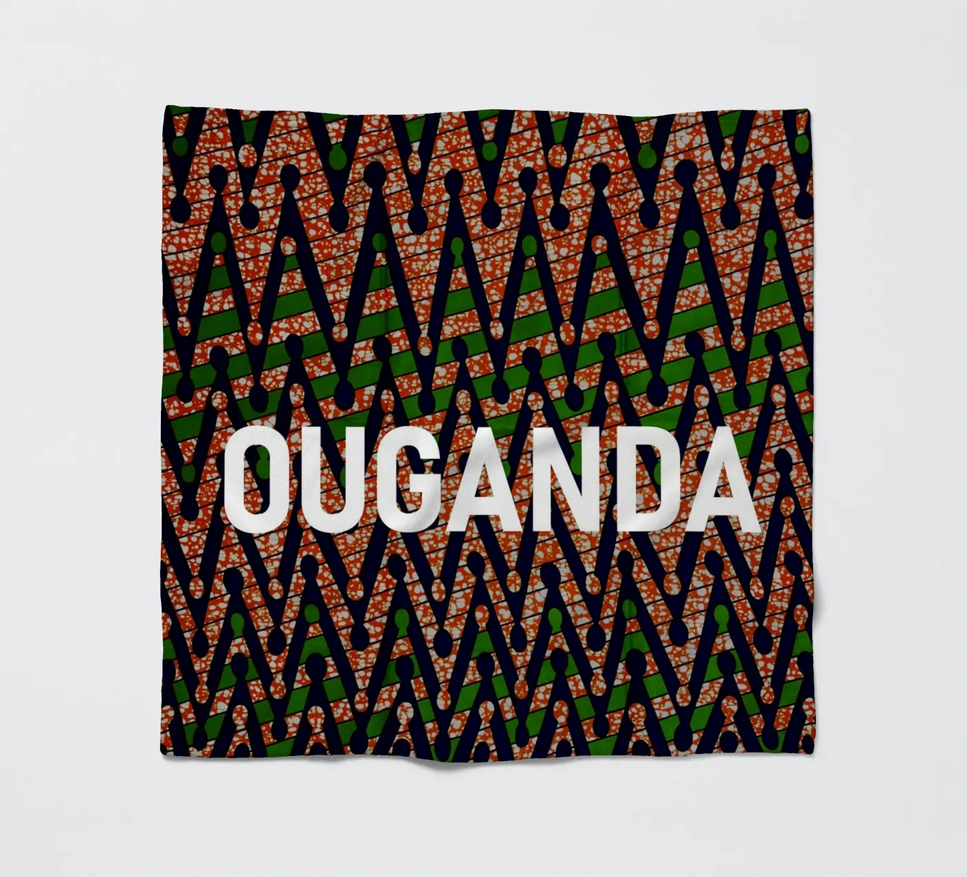 Ouganda fleece blanket by Mathudace Créas