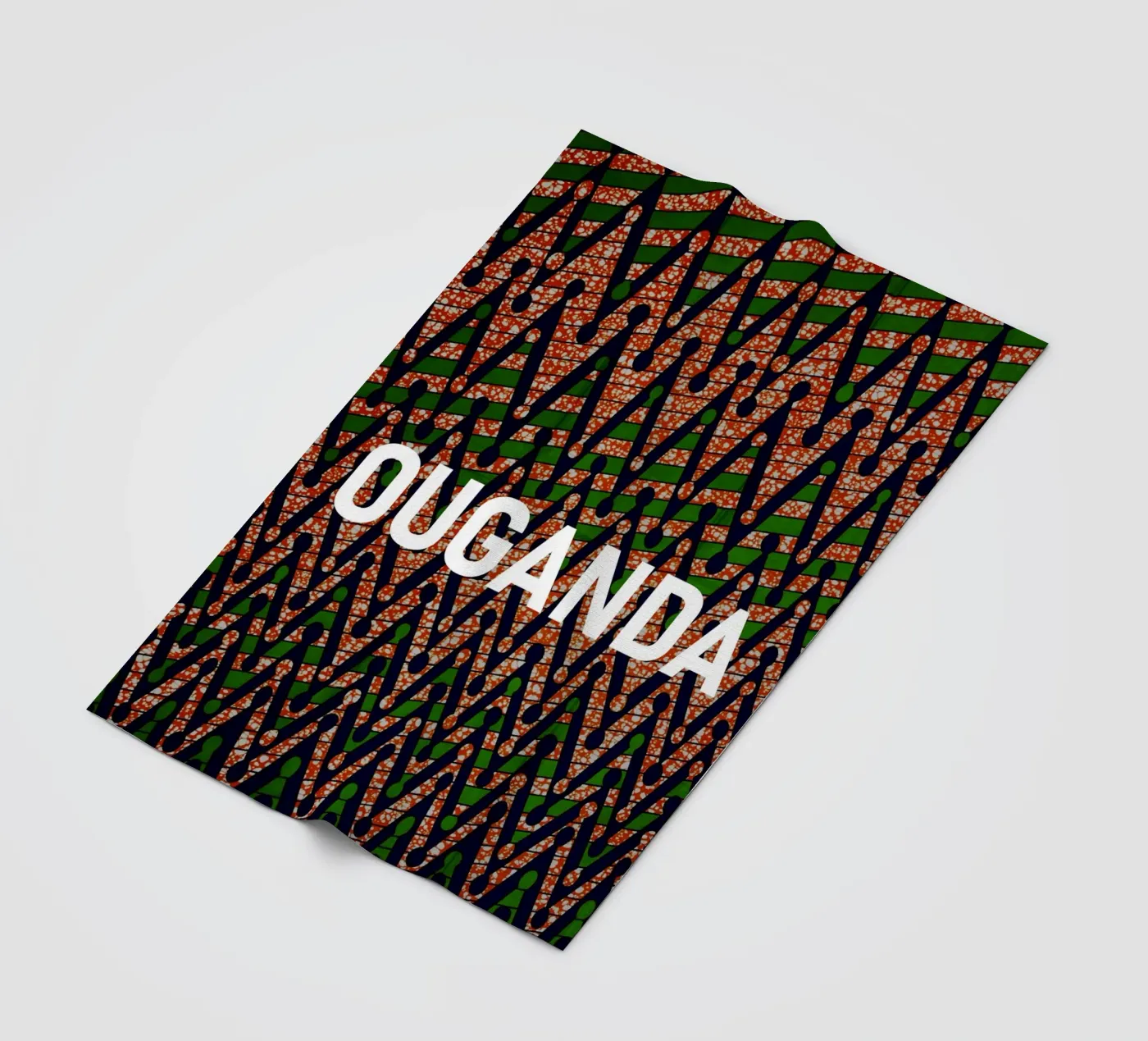 Ouganda fleece blanket by Mathudace Créas