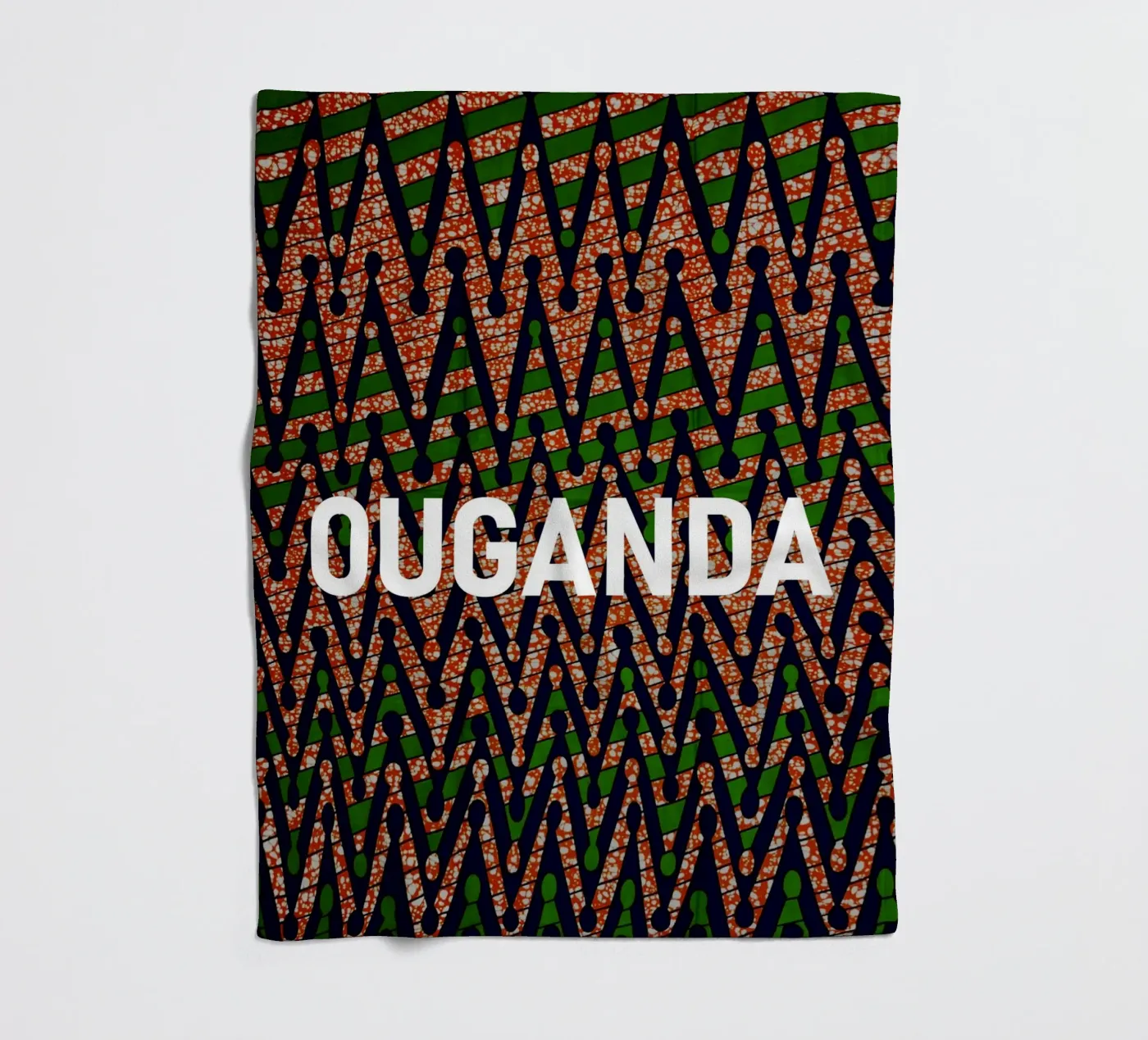Ouganda fleece blanket by Mathudace Créas