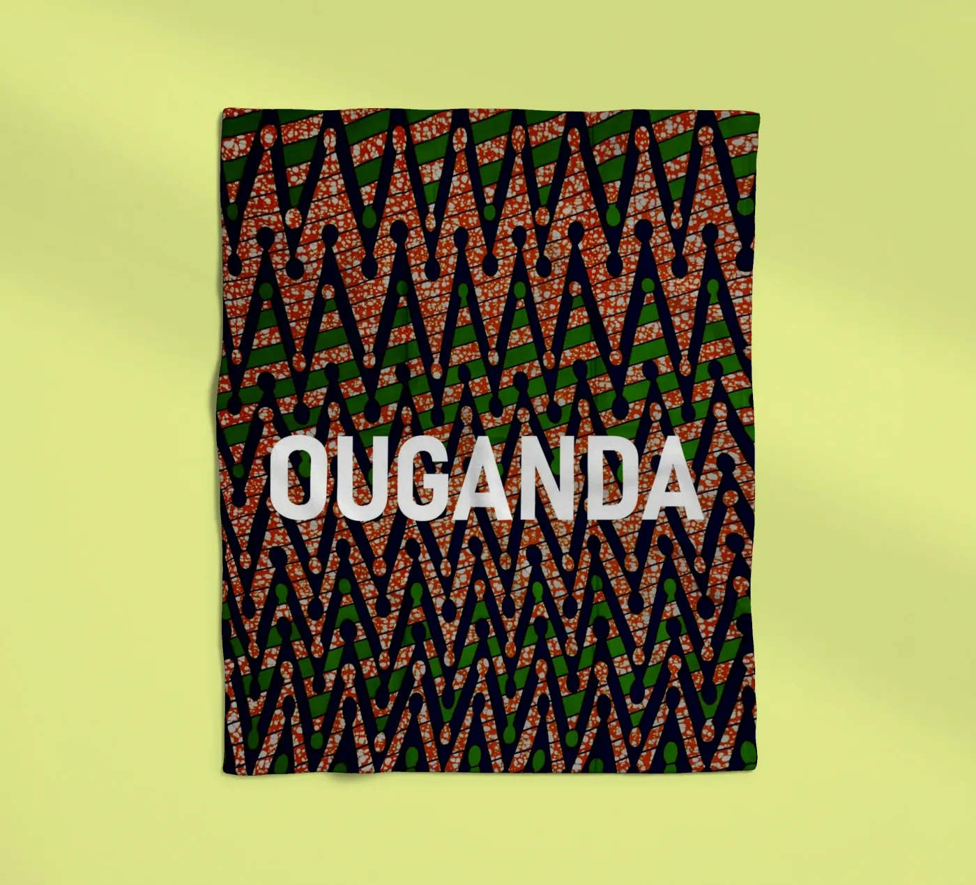 Ouganda fleece blanket by Mathudace Créas