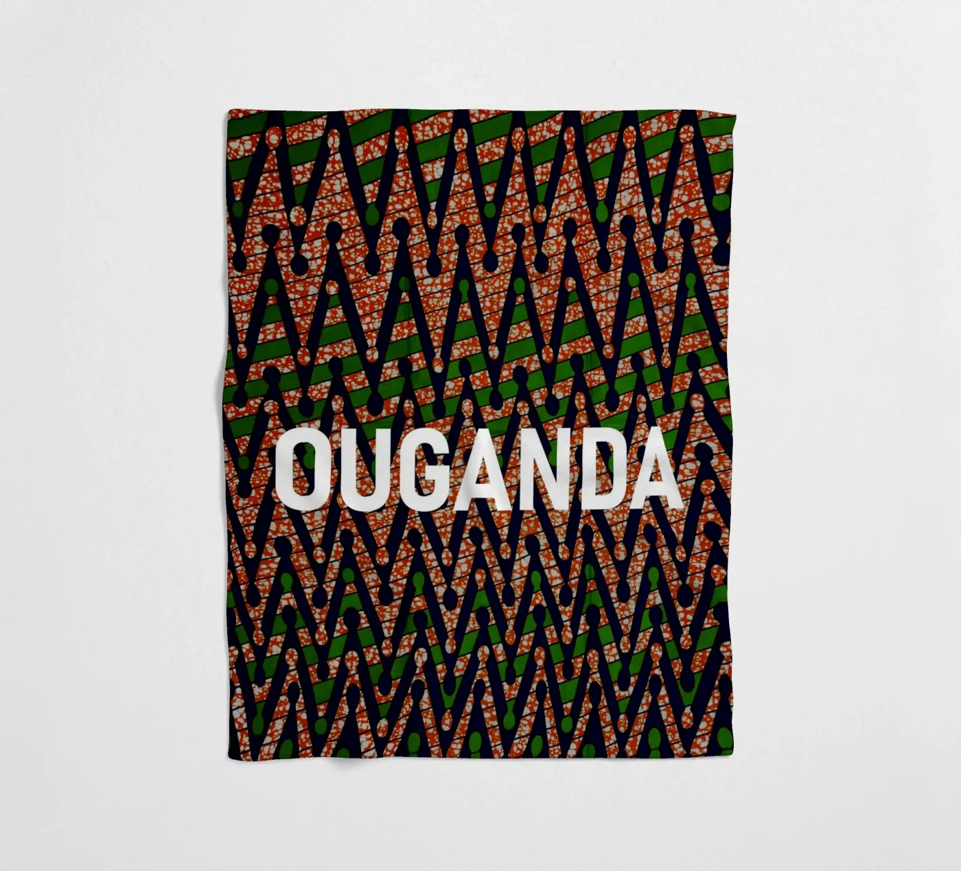 Ouganda fleece blanket by Mathudace Créas