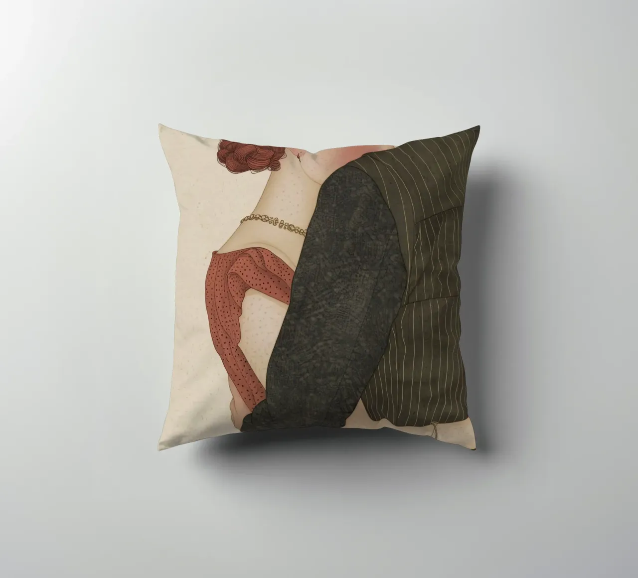 Abbraccio senza tempo cuscino da Rustic Grace Studio 02