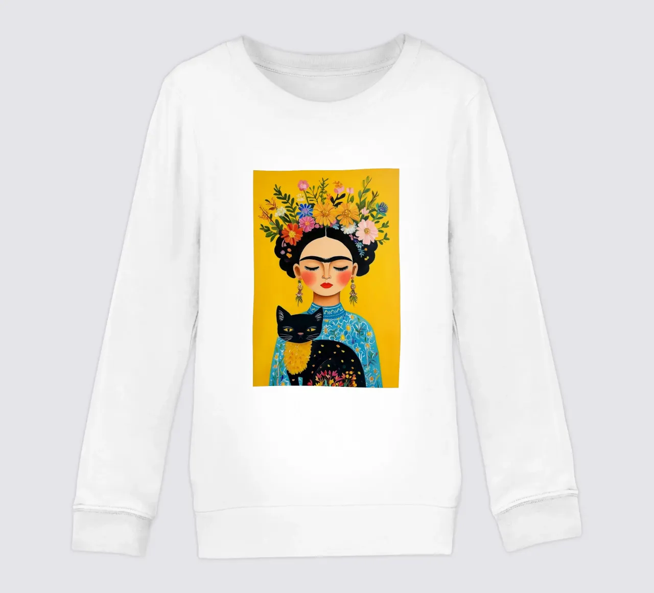 L'eleganza botanica di Frida felpa bambino da Carinaprint
