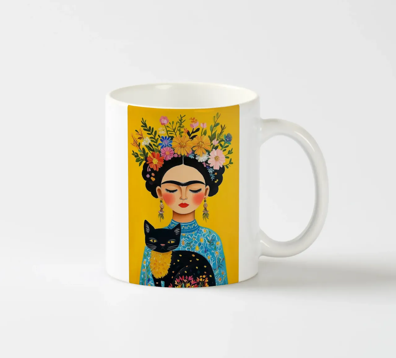 L'eleganza botanica di Frida tazza in ceramica da Carinaprint