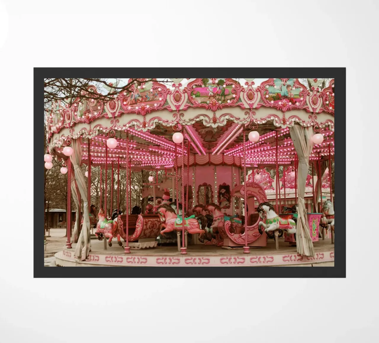 Pink Paris Carousel zerbino da GraceDigitalArtCo