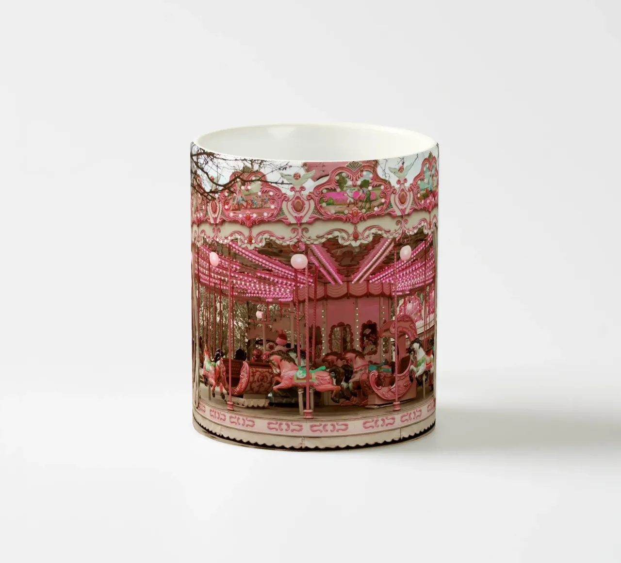 Pink Paris Carousel tazza in ceramica da GraceDigitalArtCo