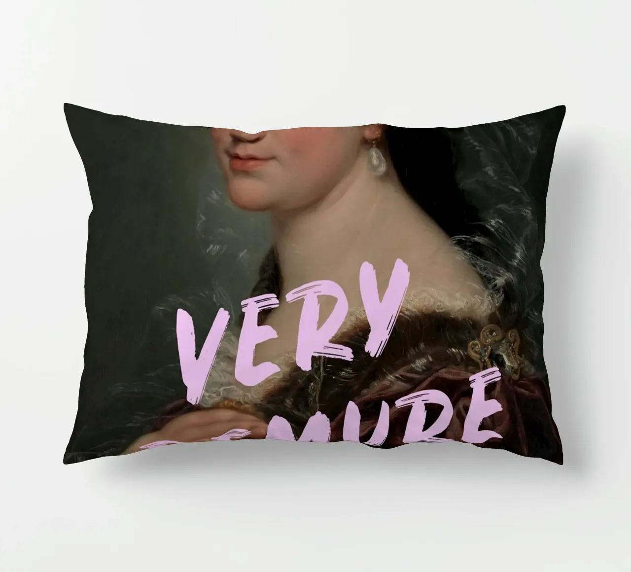 Very Demure Altered Art cuscino da GraceDigitalArtCo
