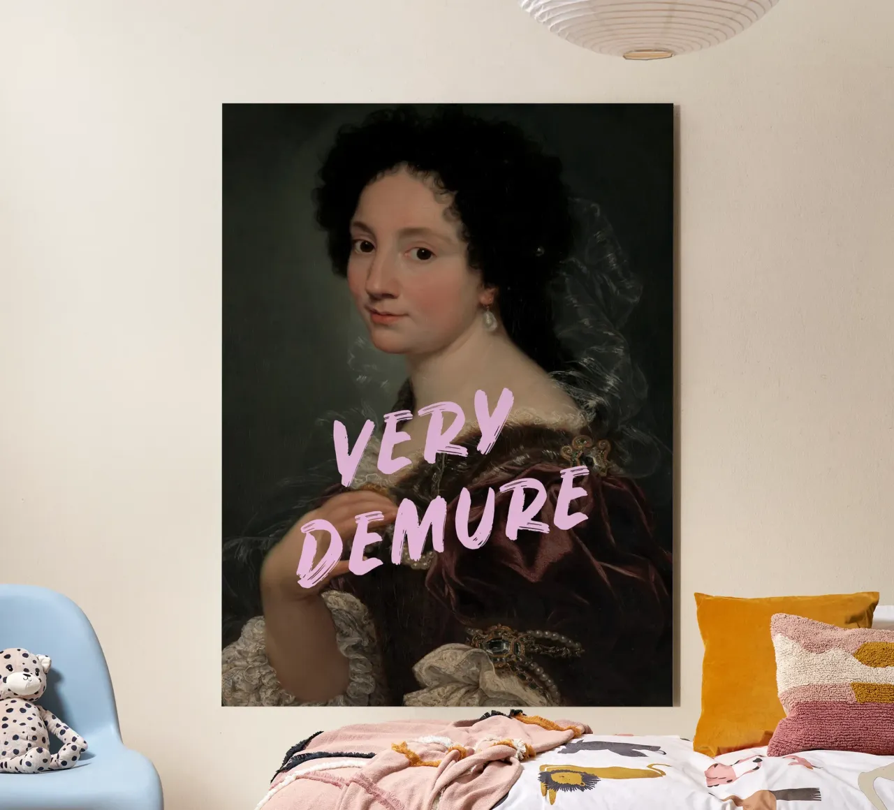 Very Demure Altered Art Alu-Dibond von GraceDigitalArtCo
