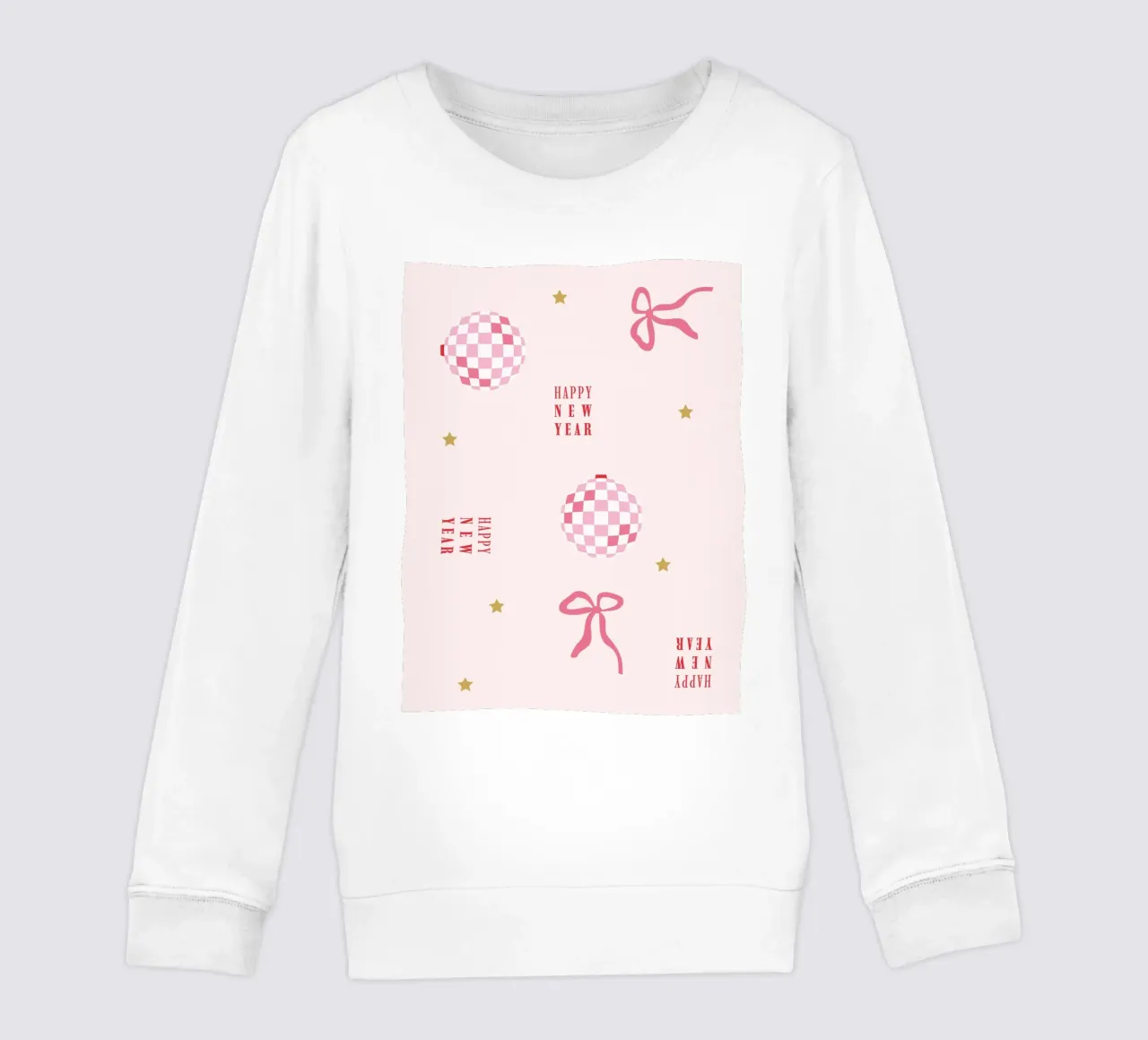 New Year Pattern kids sweatshirt by janamossmann