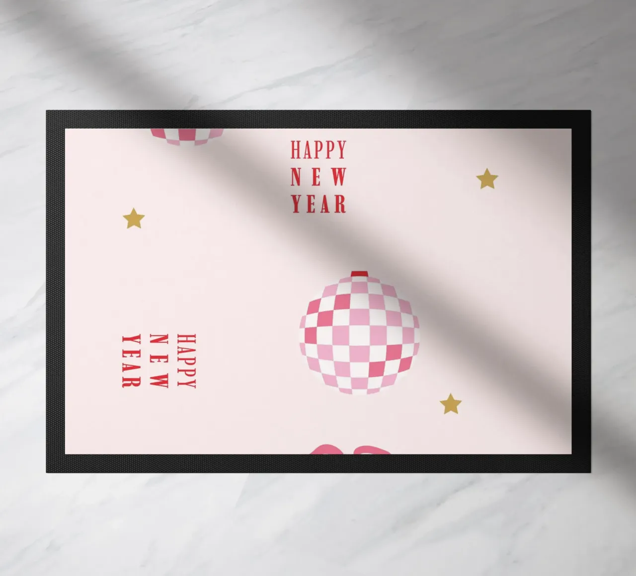 New Year Pattern Fußmatte von janamossmann