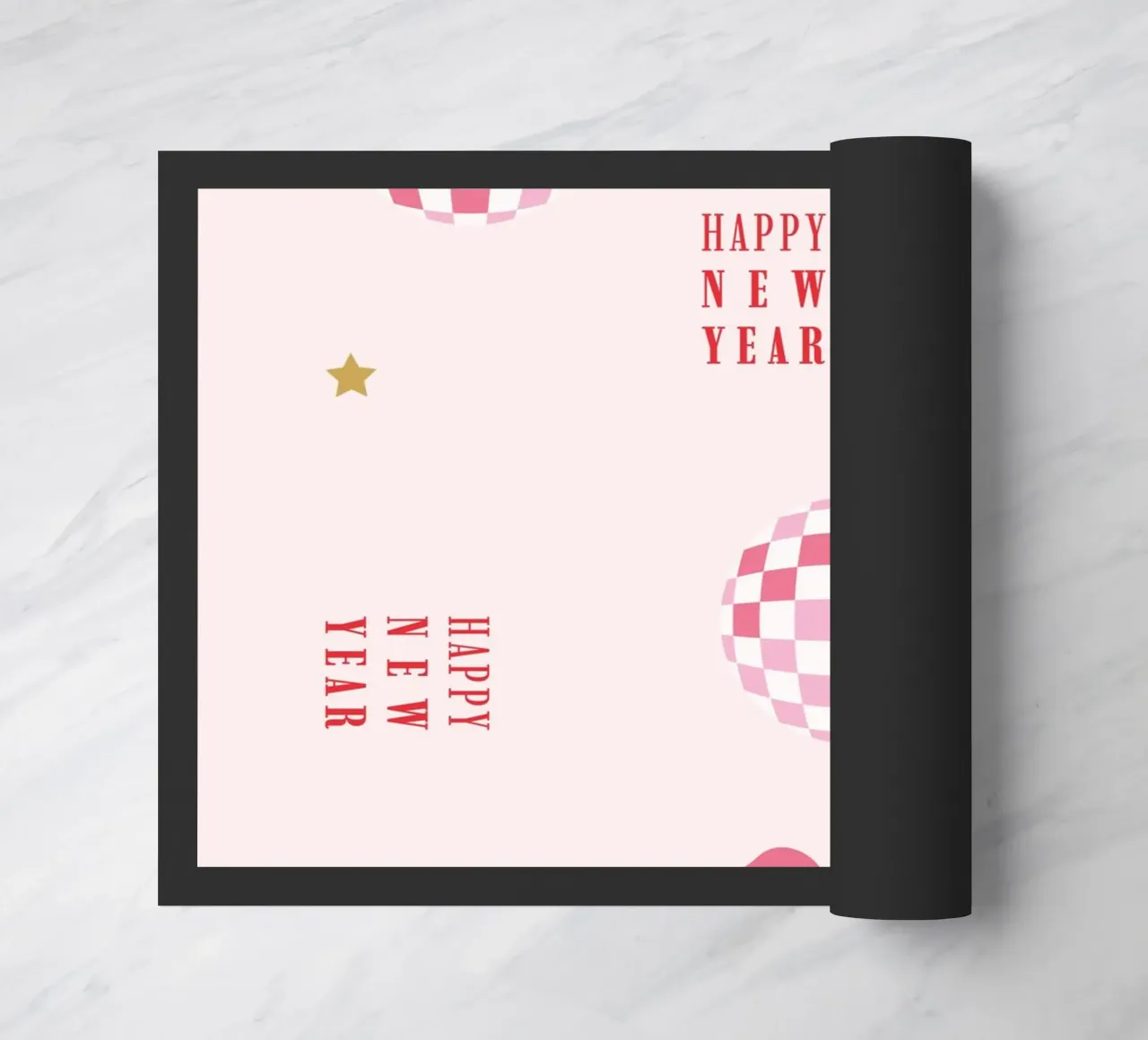 New Year Pattern Fußmatte von janamossmann