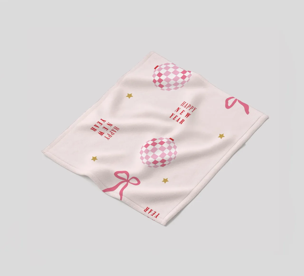 New Year Pattern Fleecedecke von janamossmann