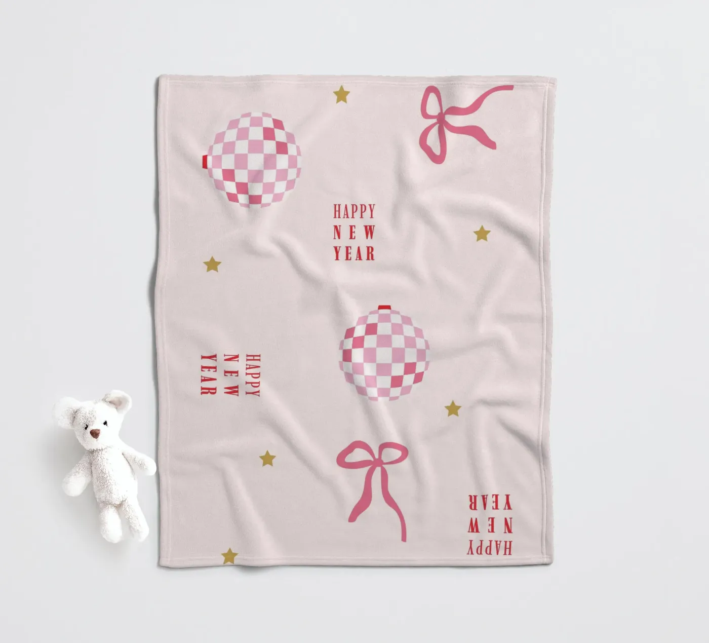 New Year Pattern coperta in pile da janamossmann