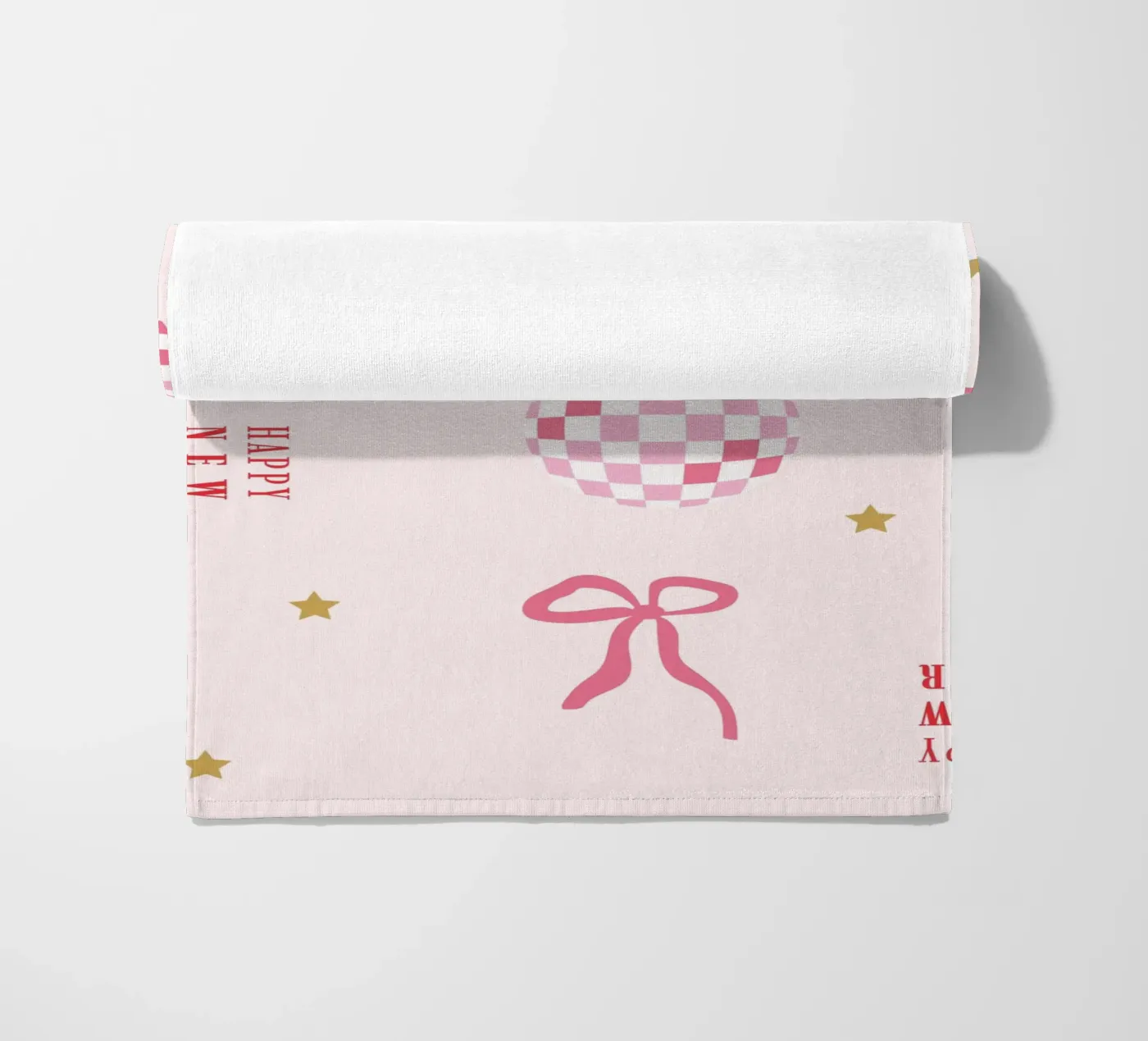 New Year Pattern beach towel by janamossmann