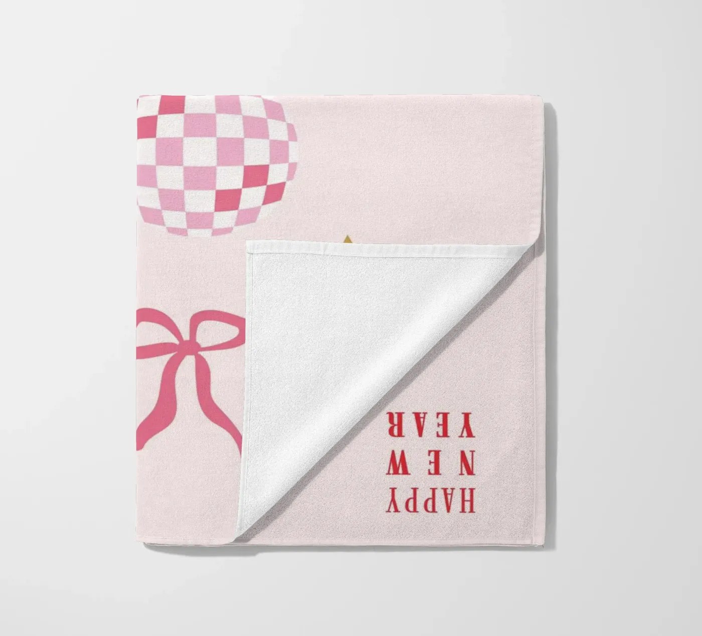 New Year Pattern beach towel by janamossmann