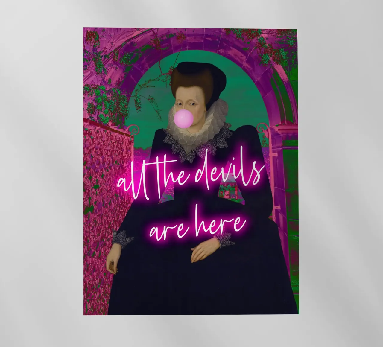 Neon All The Devils Are Here pellicola backlit da GraceDigitalArtCo
