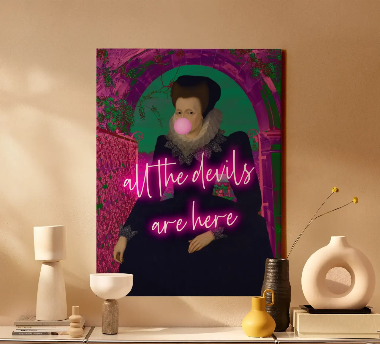 Neon All The Devils Are Here tela da GraceDigitalArtCo