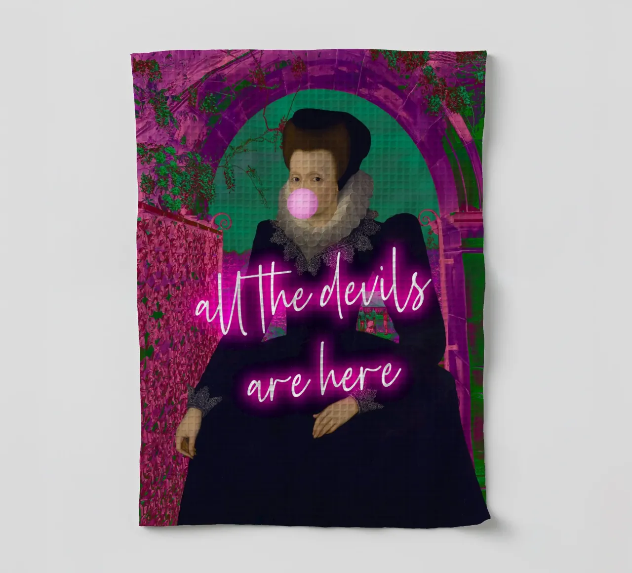 Neon All The Devils Are Here canovaccio da cucina da GraceDigitalArtCo