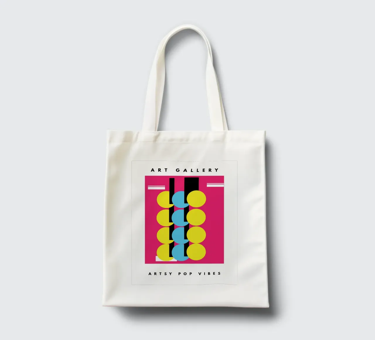 Artsy Pop Vibes borsa in juta da Mathudace Créas
