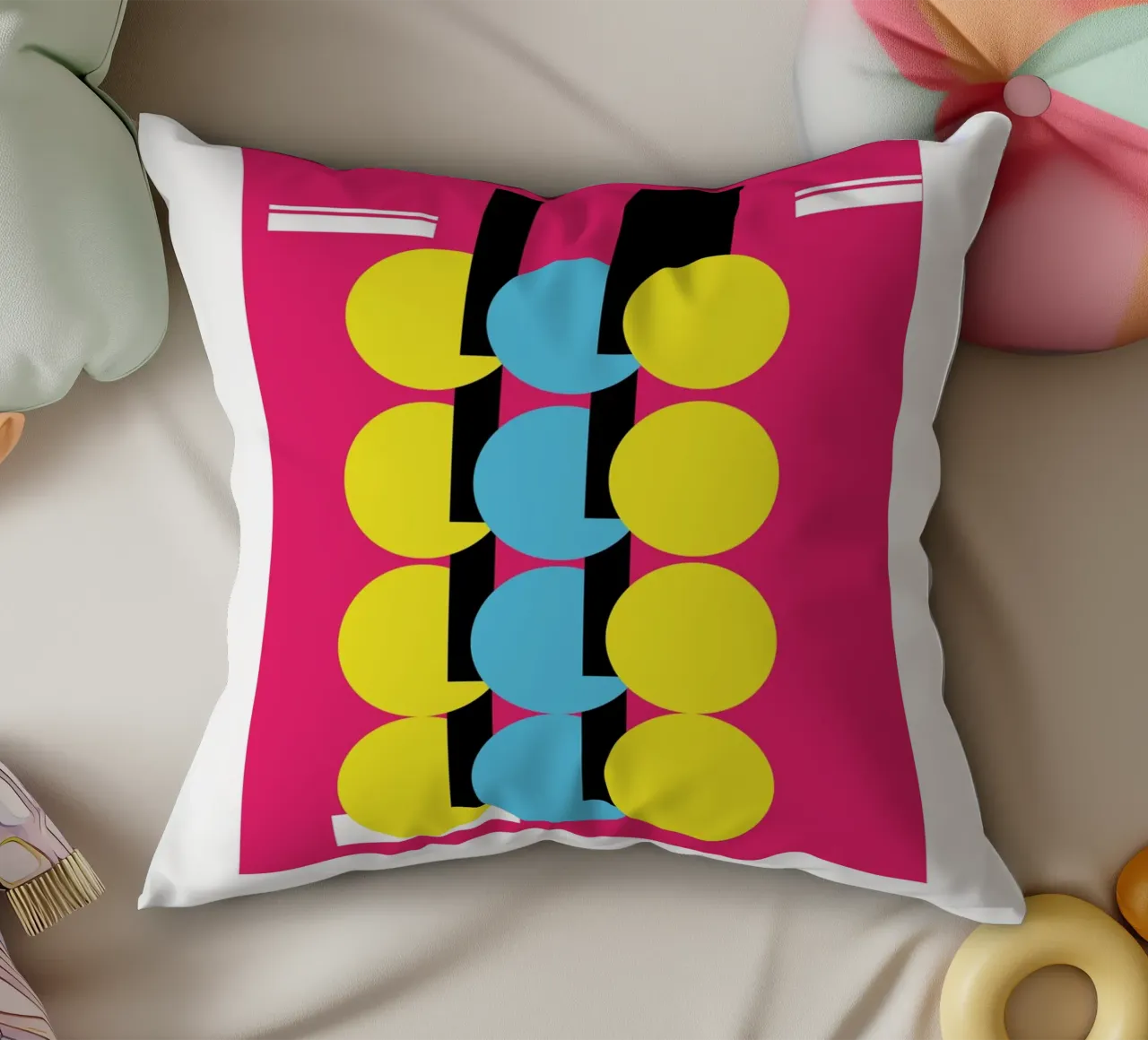 Artsy Pop Vibes cuscino da Mathudace Créas
