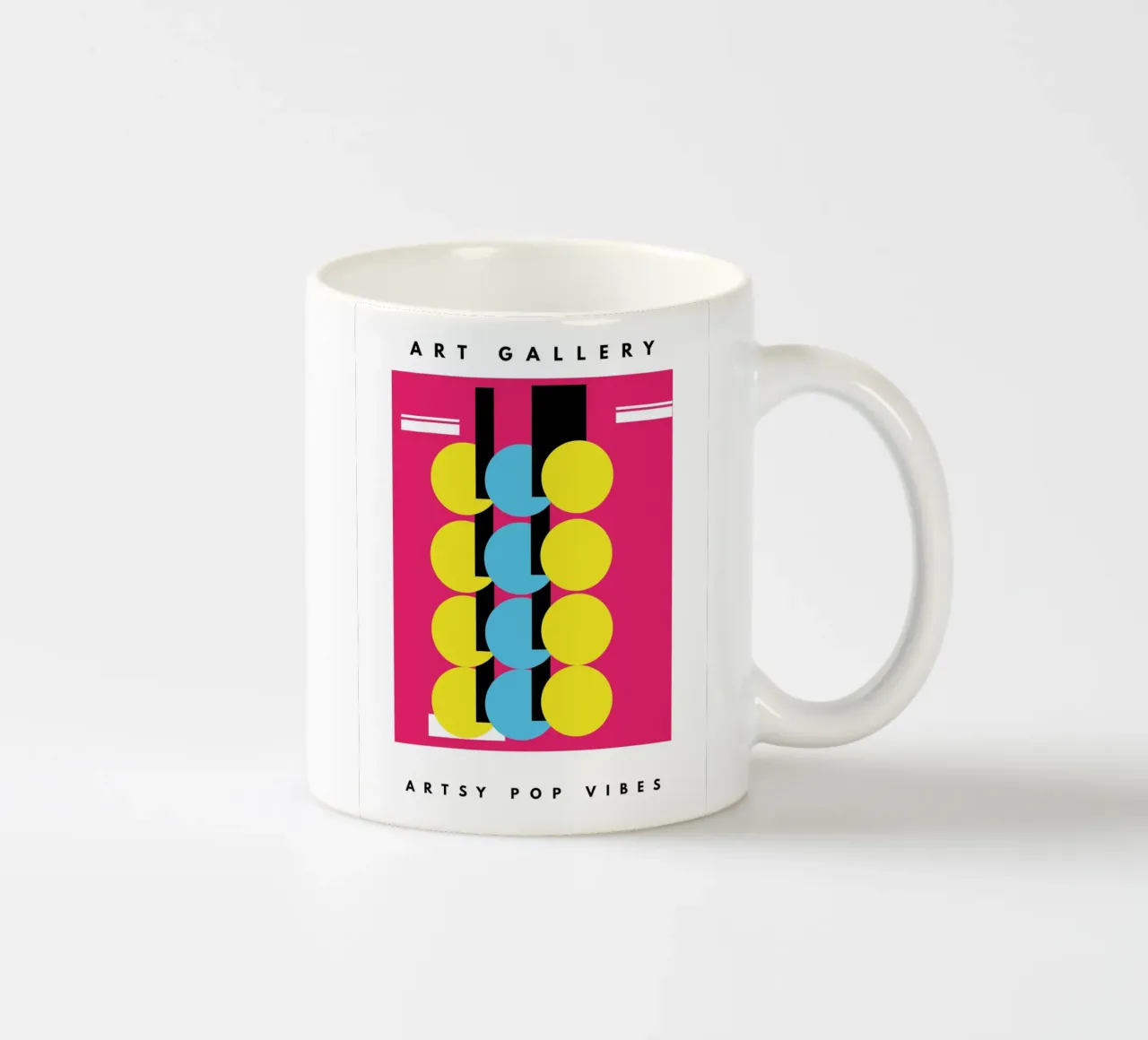 Artsy Pop Vibes tazza in ceramica da Mathudace Créas