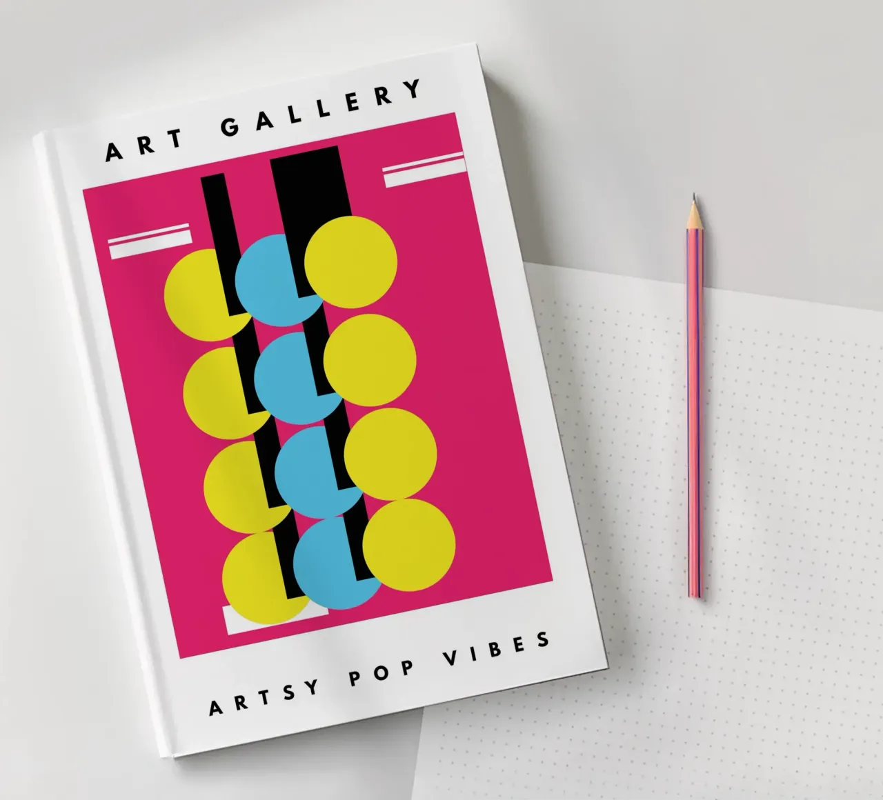 Artsy Pop Vibes notebook by Mathudace Créas