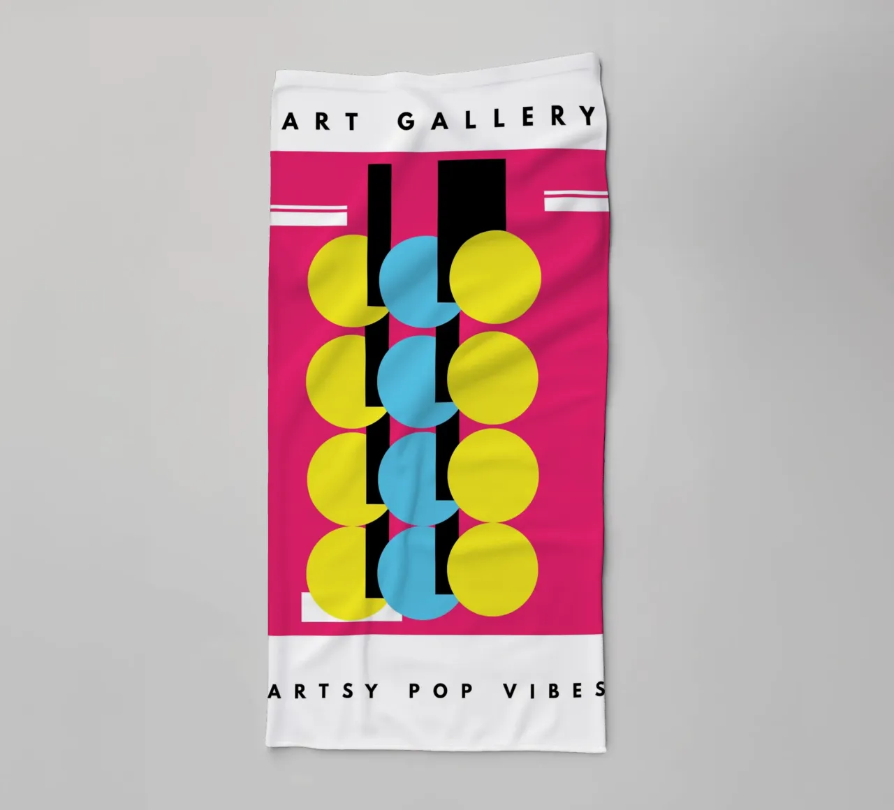 Artsy Pop Vibes towel by Mathudace Créas