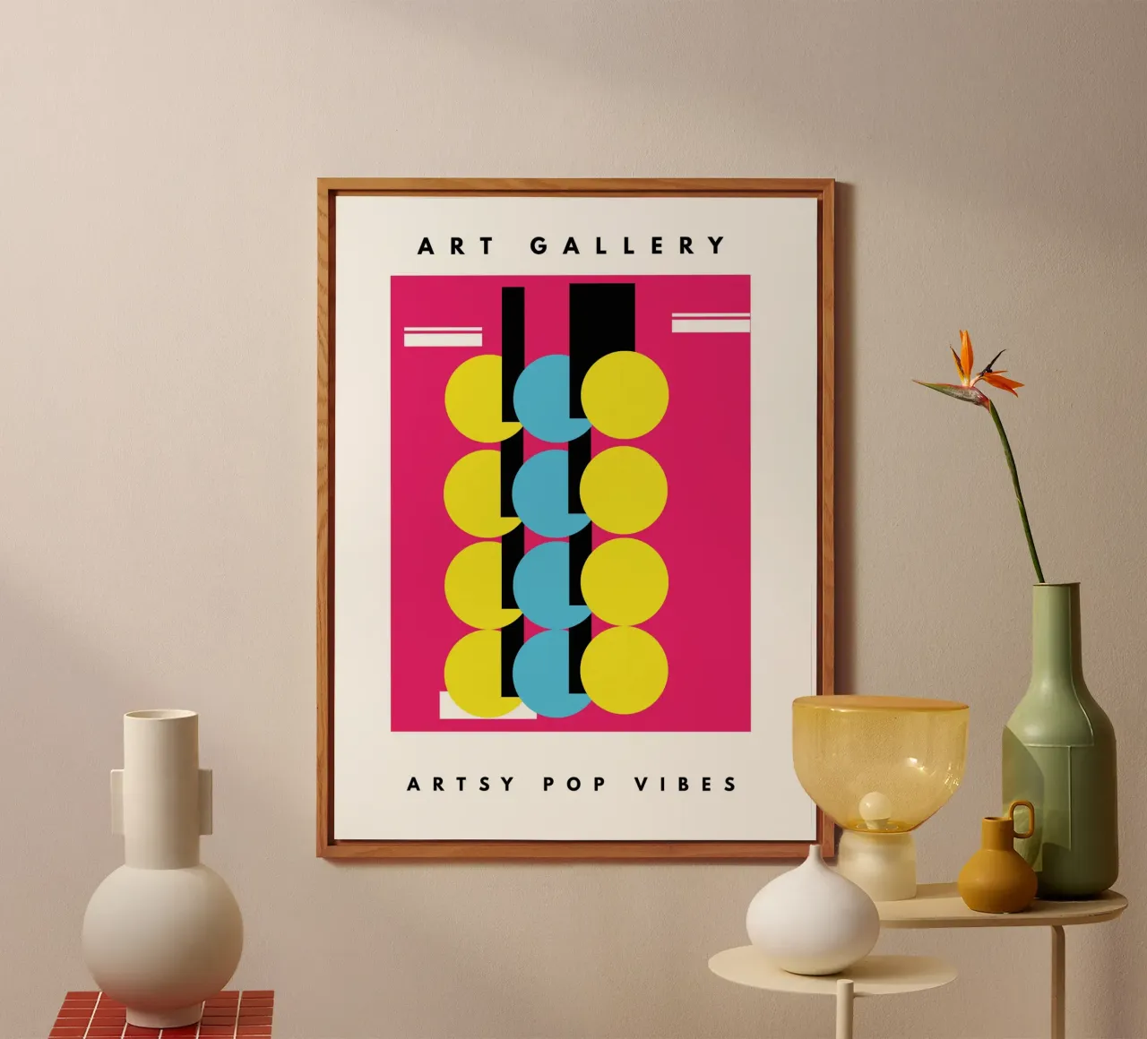 Artsy Pop Vibes alluminio dibond da Mathudace Créas