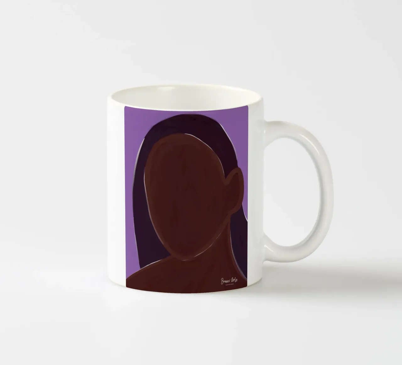 Afro Binta tazza in ceramica da Mathudace Créas