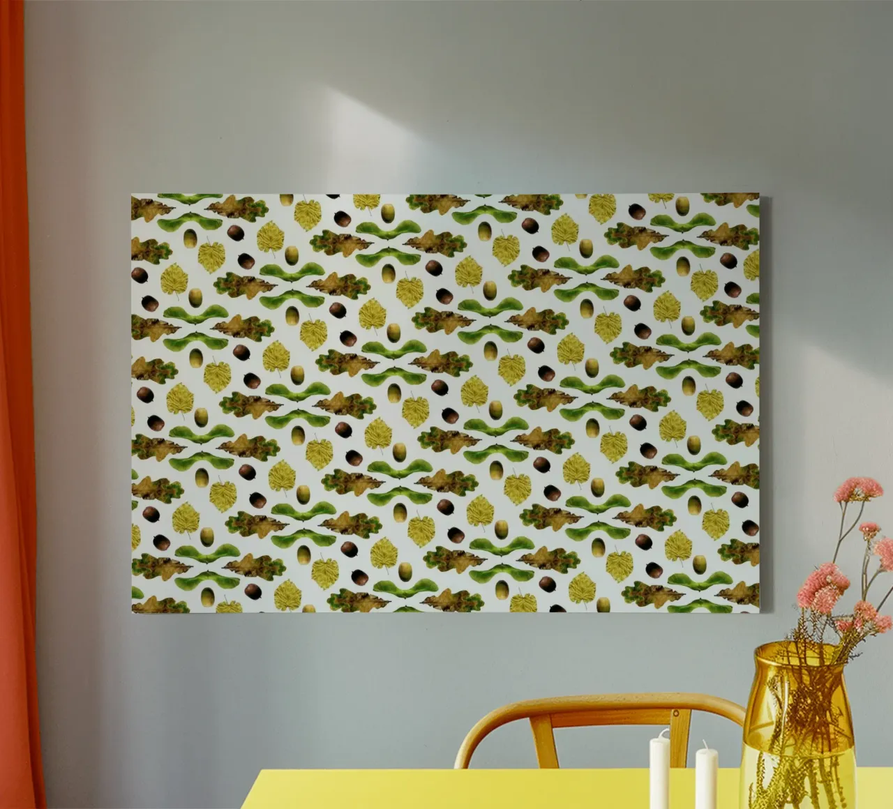 PATTERN AUTUNNALE III canvas by Elena Veronese