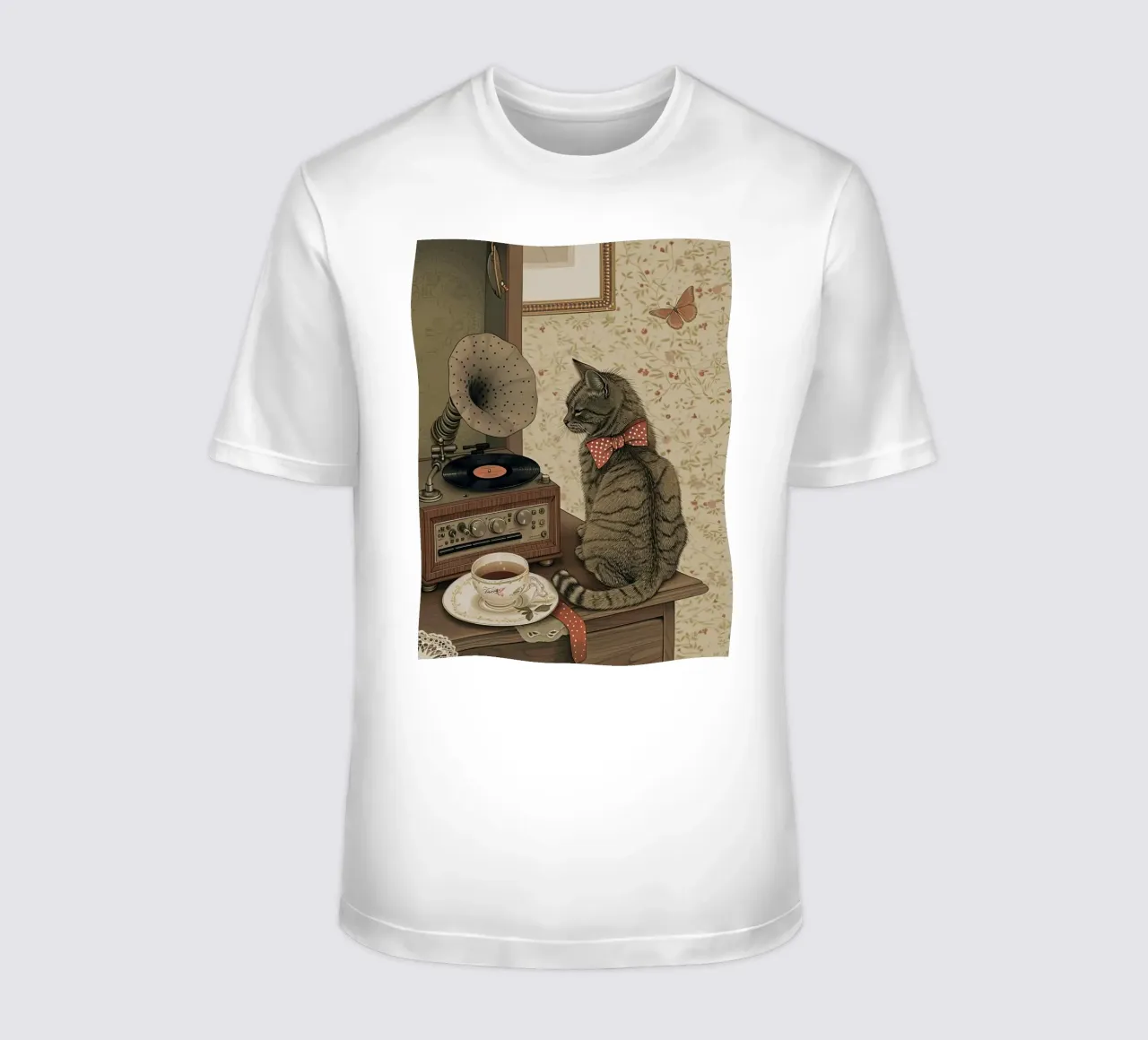 Vintage Vibes with a Furry Friend t-shirt by Rustic Grace Studio 02