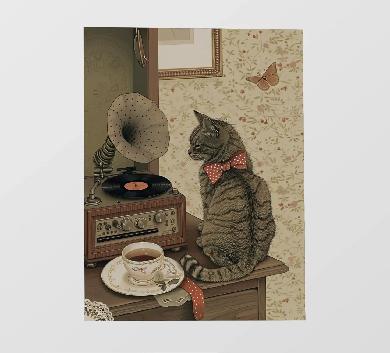 Vintage Vibes with a Furry Friend photo wallpaper by Rustic Grace Studio 02