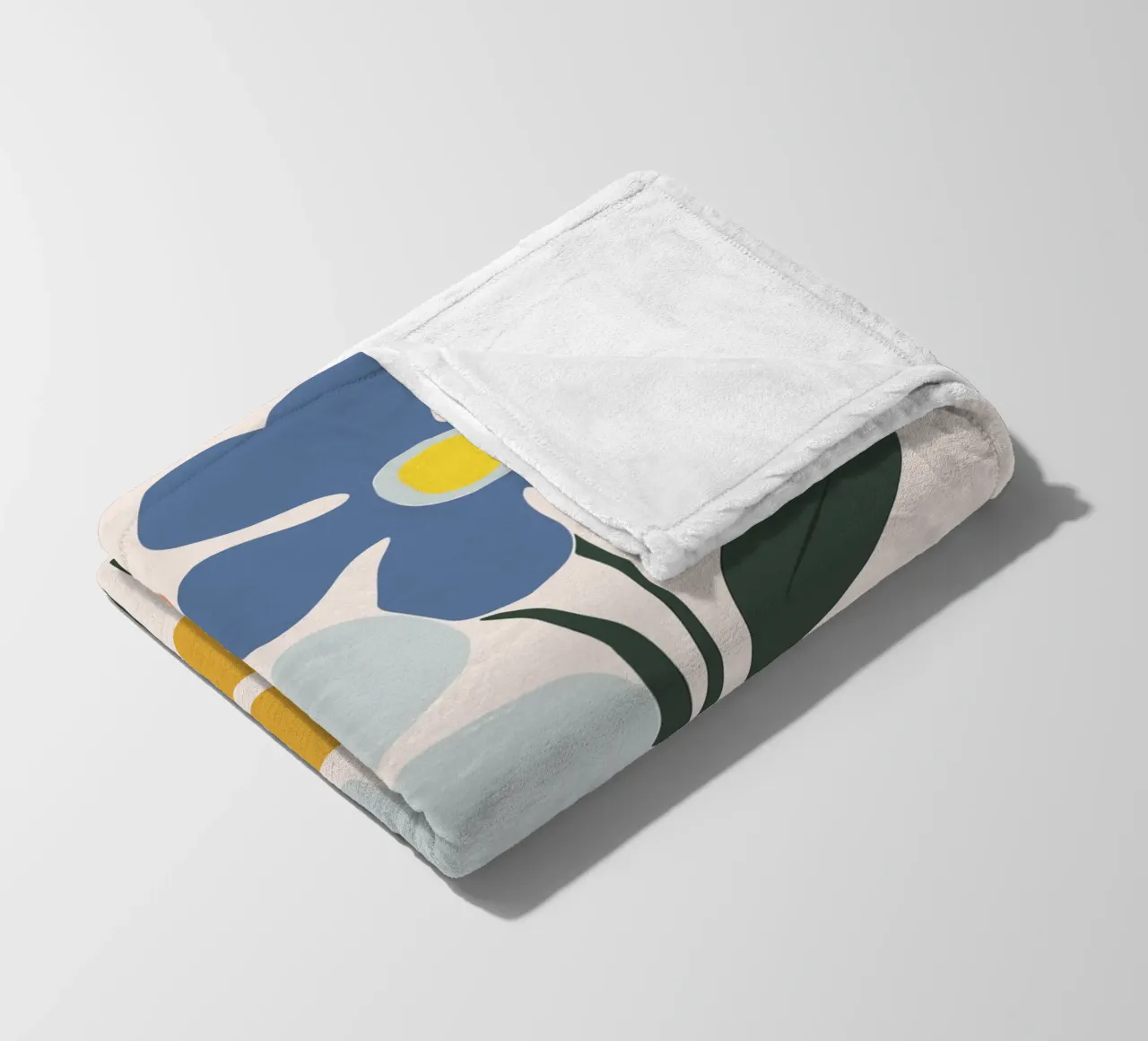 Design floreale retrò - Murale e accessori colorati coperta in pile da Whole©