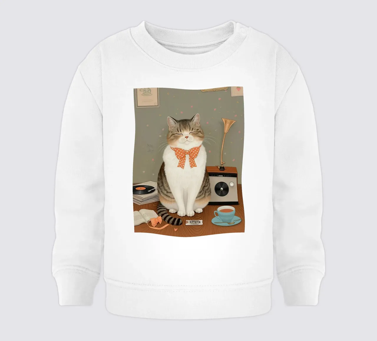 L'accogliente melodia del gatto felpa neonato da Rustic Grace Studio 02