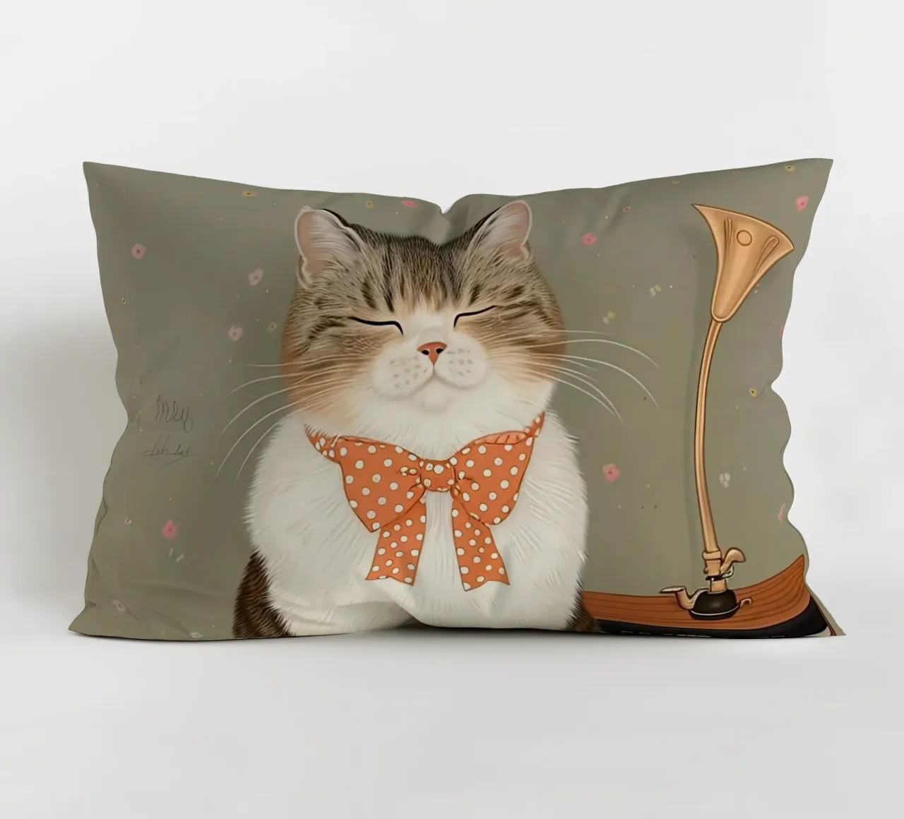 L'accogliente melodia del gatto cuscino da Rustic Grace Studio 02