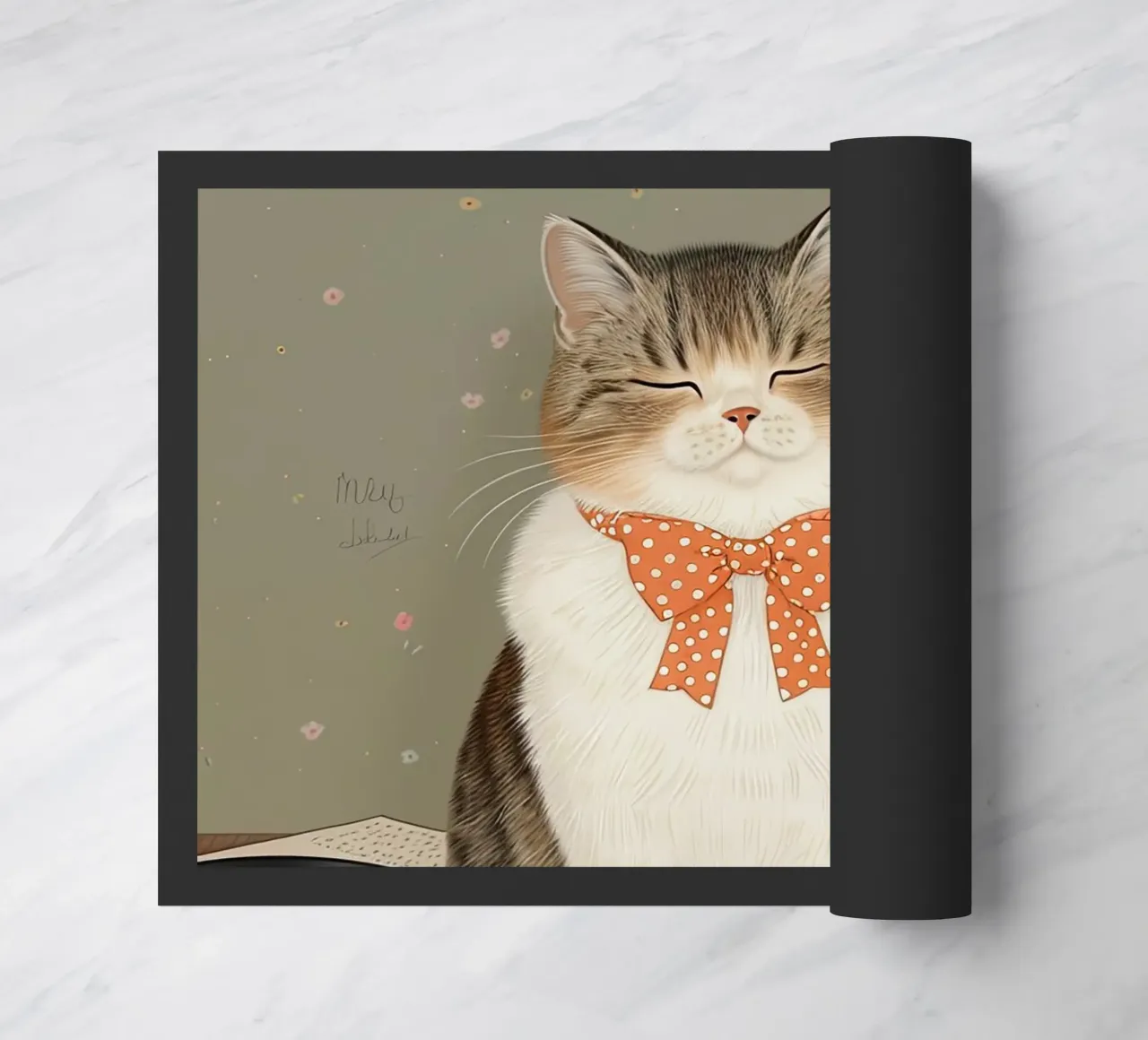 L'accogliente melodia del gatto zerbino da Rustic Grace Studio 02