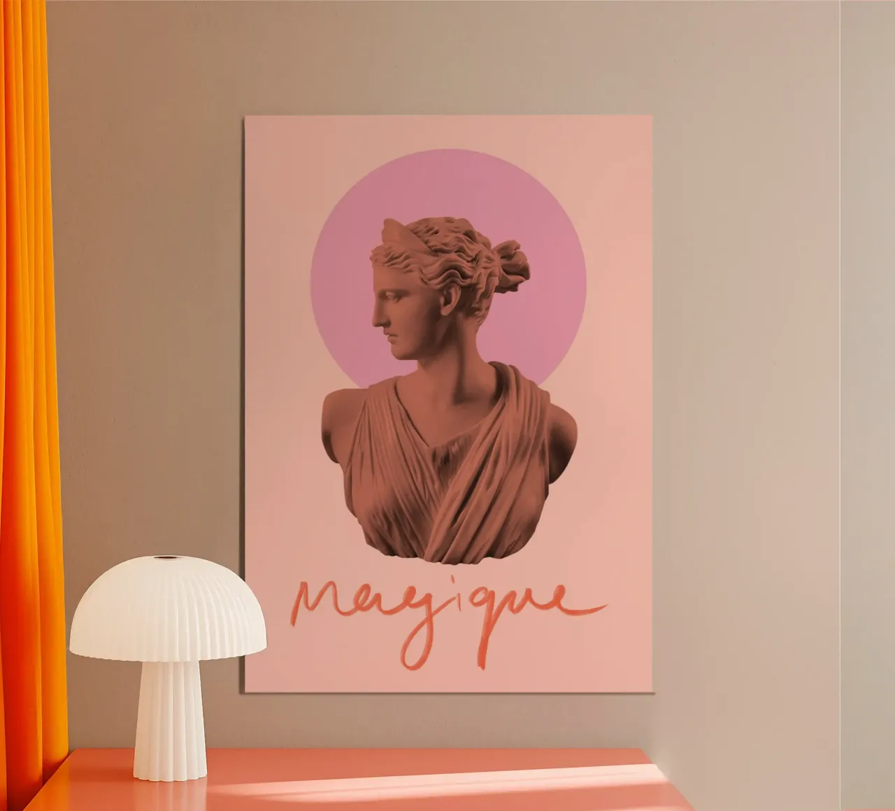 Magique Goddess poster con telaio in alluminio da GraceDigitalArtCo