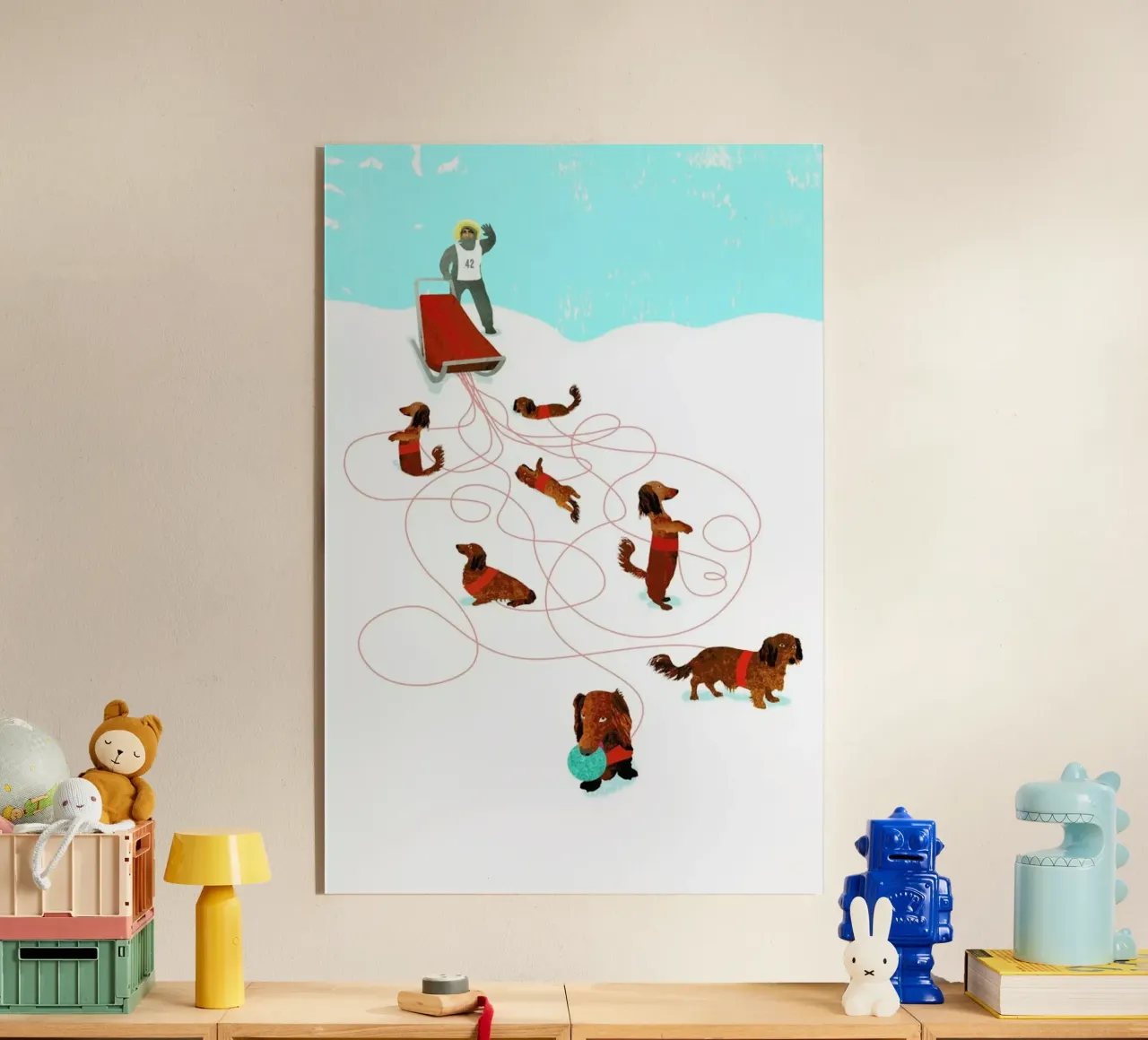 Sled dog plexiglass da Ellen Weinstein