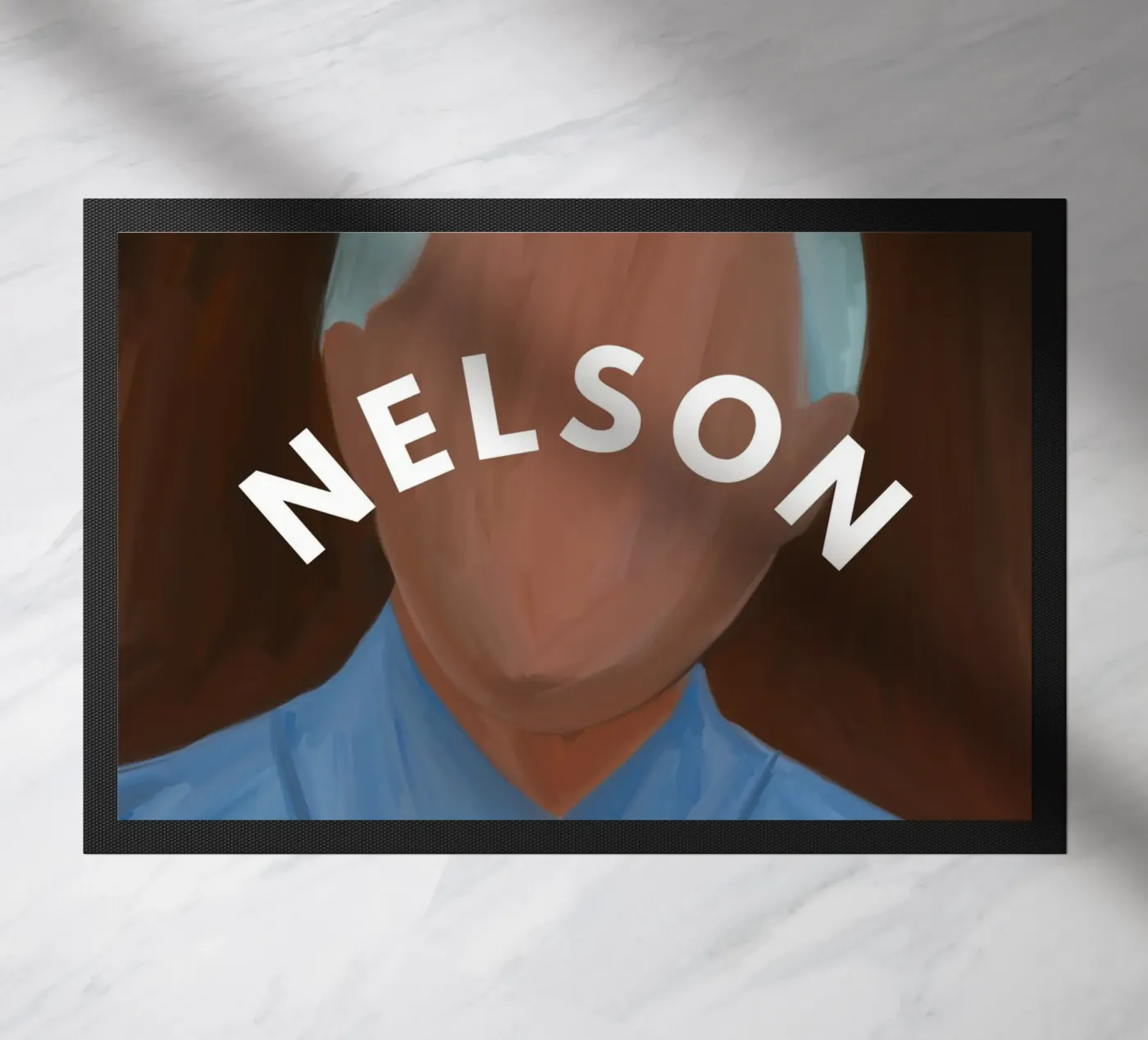 Afro Nelson Fußmatte von Mathudace Créas