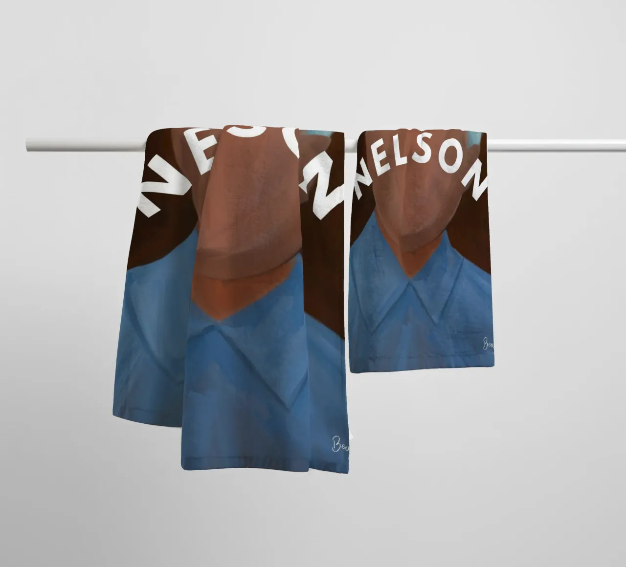 Afro Nelson asciugamano da bagno da Mathudace Créas