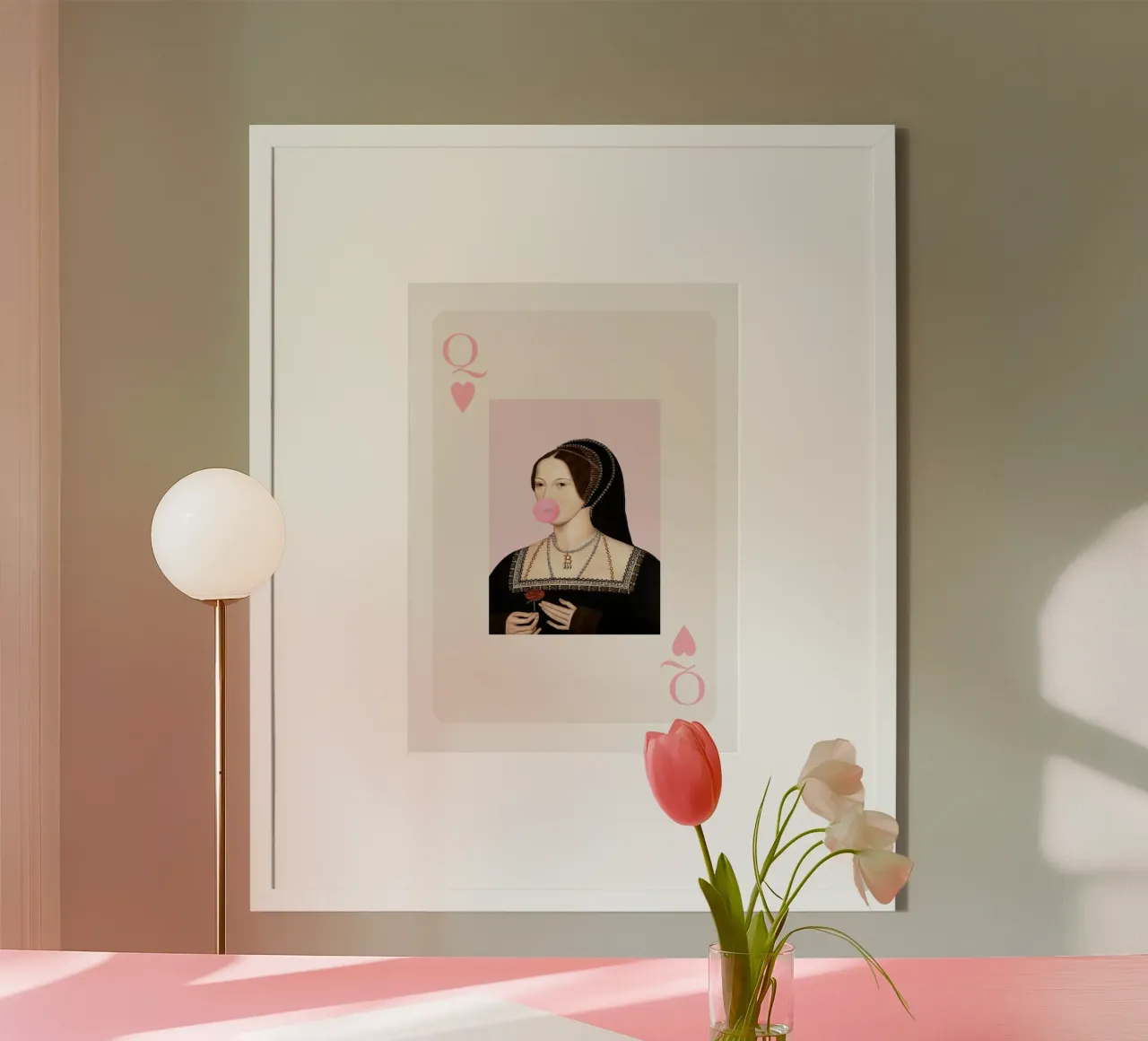 Anne Boleyn Playing Card Print carta hahnemühle da GraceDigitalArtCo