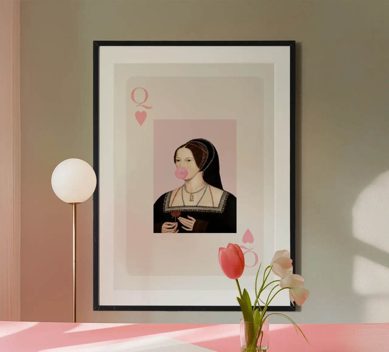 Anne Boleyn Playing Card Print carta hahnemühle da GraceDigitalArtCo