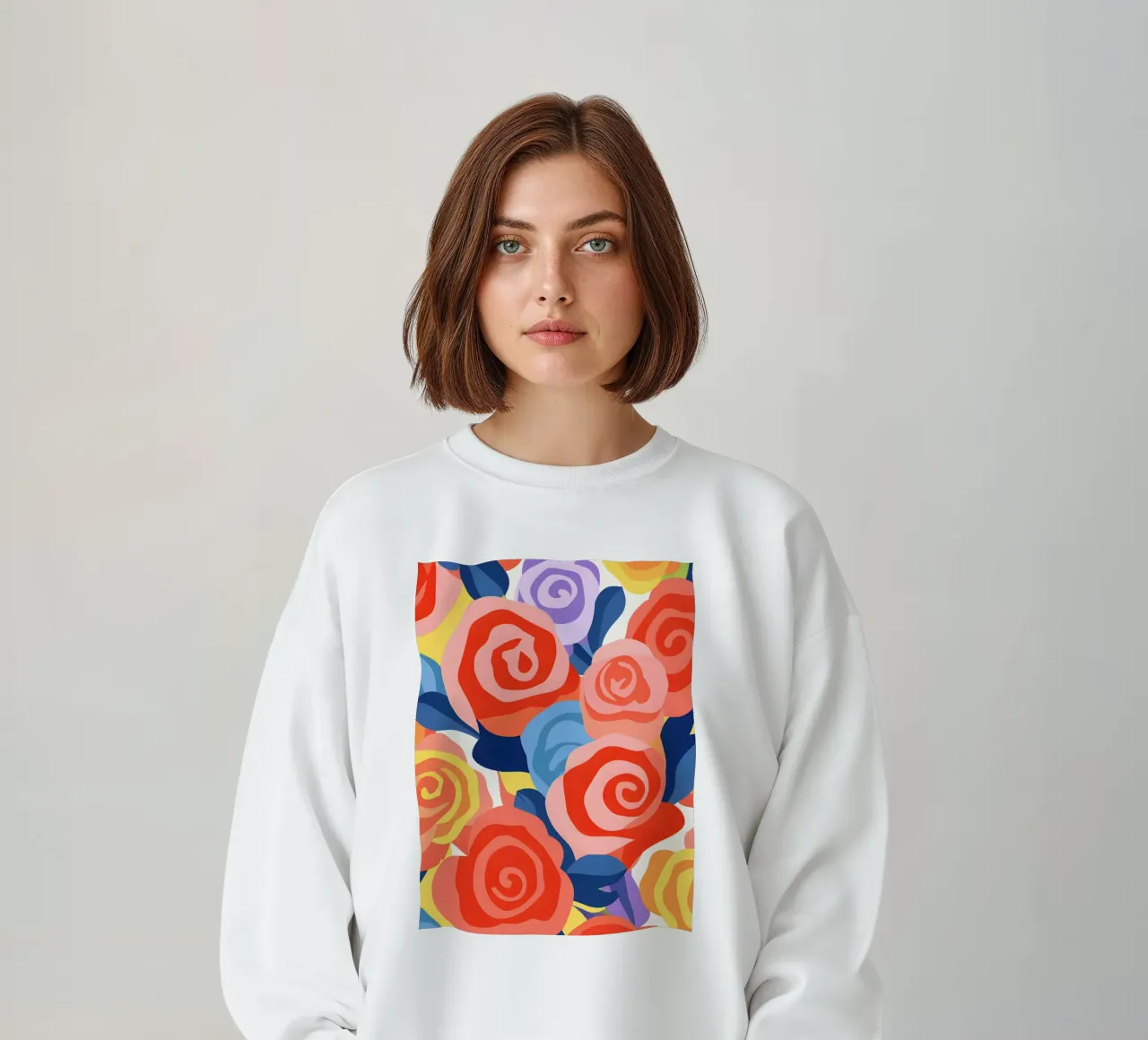 Rose astratte - Design e decorazioni artistiche colorate felpa da Whole©
