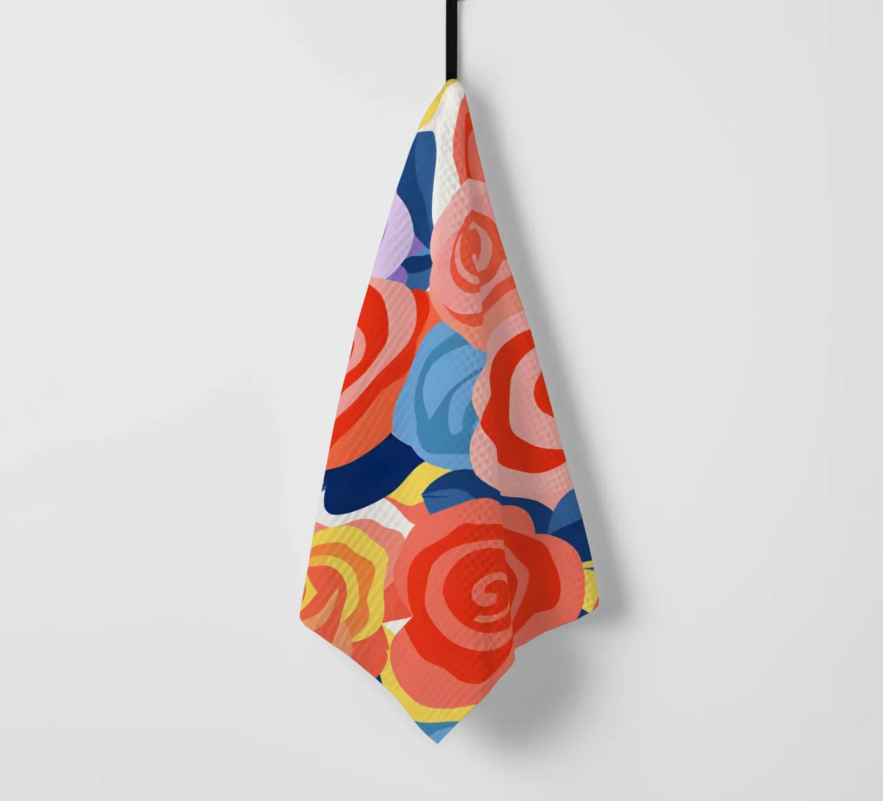 Rose astratte - Design e decorazioni artistiche colorate canovaccio da cucina da Whole©
