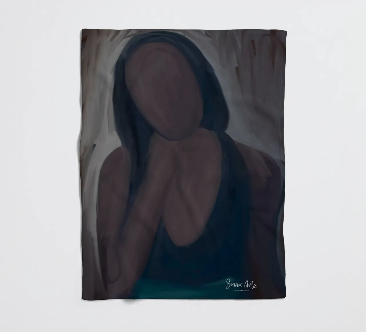 Afro Unknown fleece blanket by Mathudace Créas