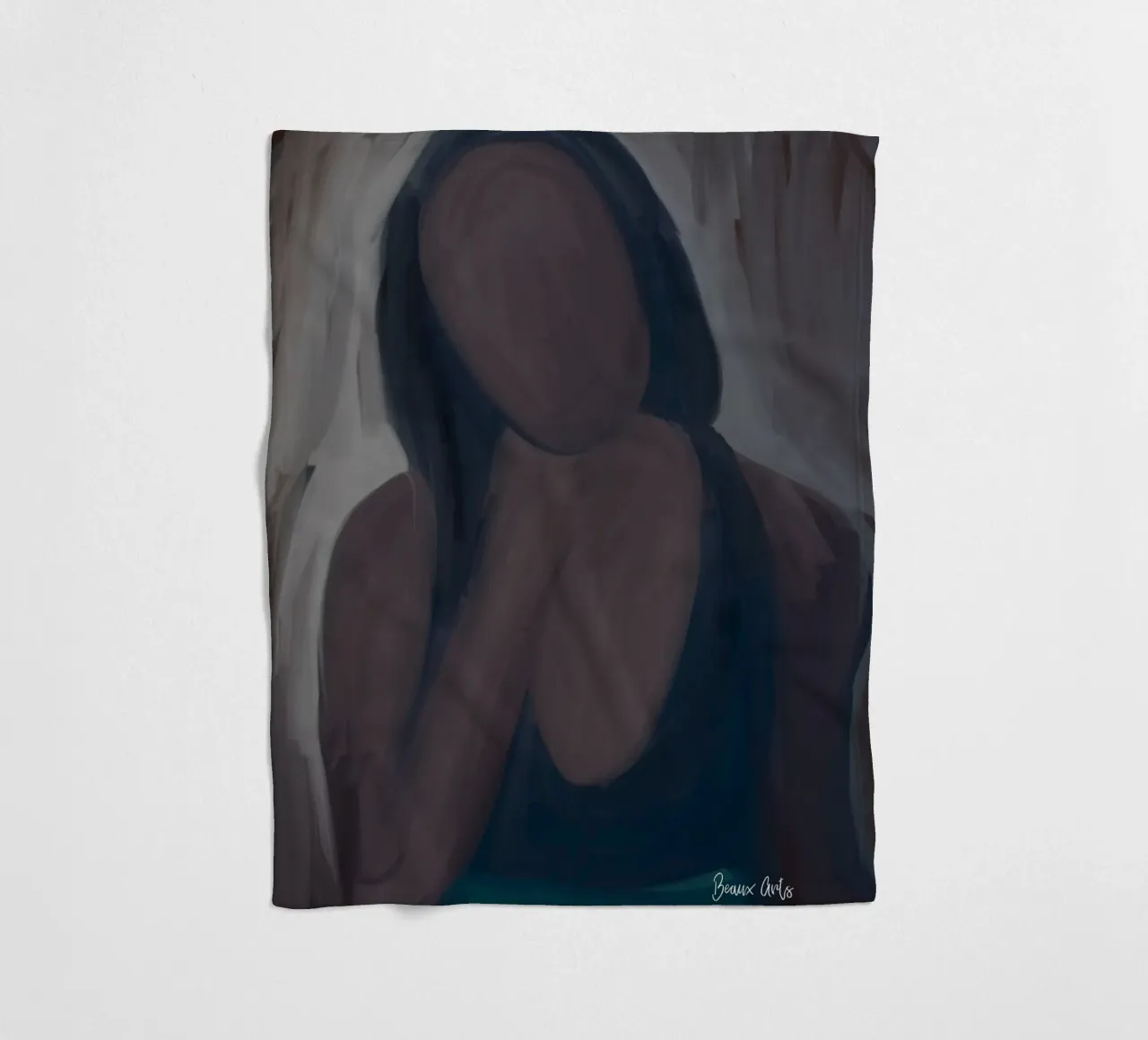 Afro Unknown fleece blanket by Mathudace Créas