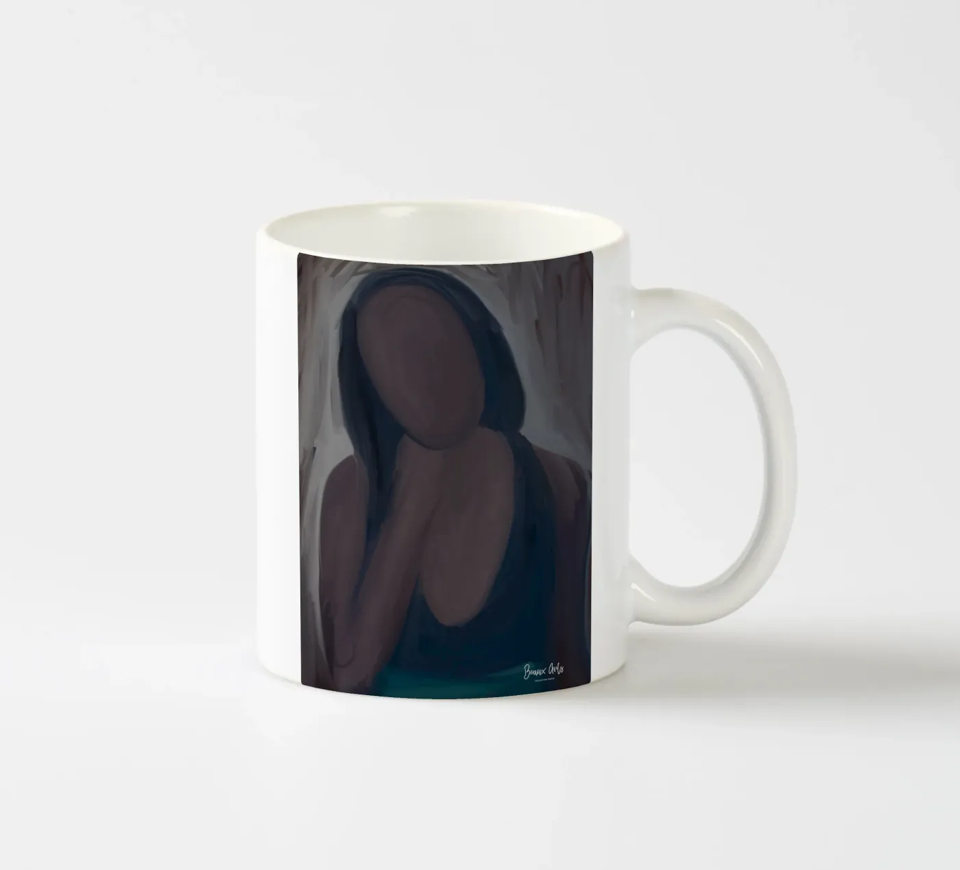 Afro Unknown Keramik Tasse von Mathudace Créas