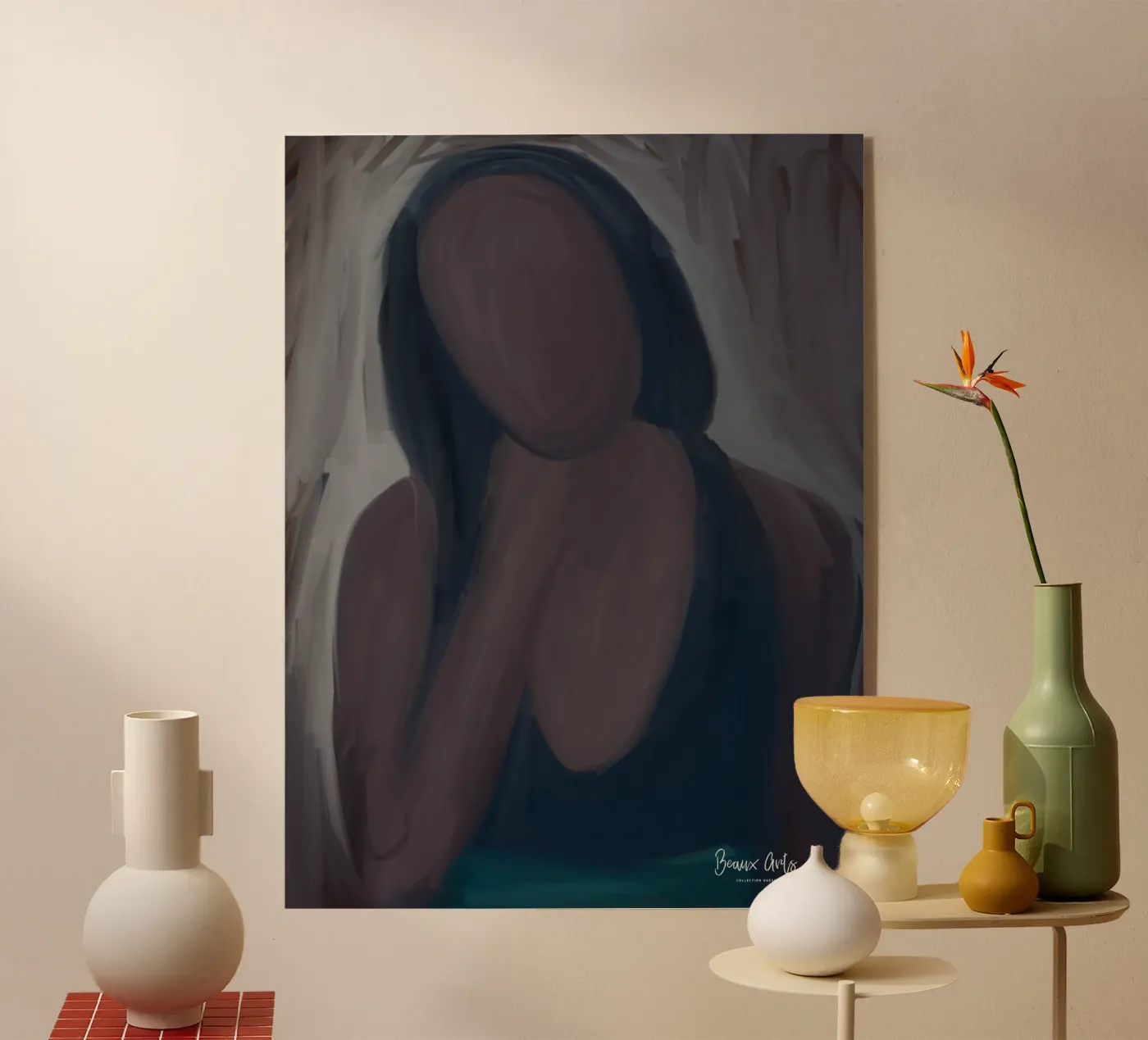 Afro Unknown Acryl-Glas von Mathudace Créas