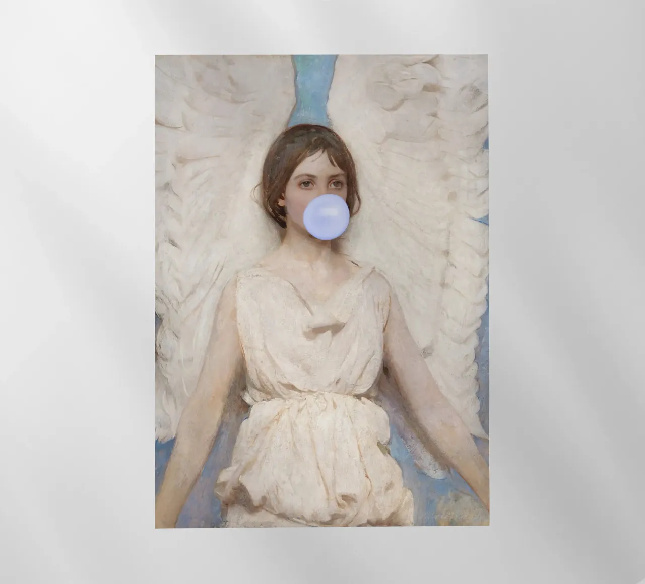 Angel with bubble-gum pellicola backlit da GraceDigitalArtCo