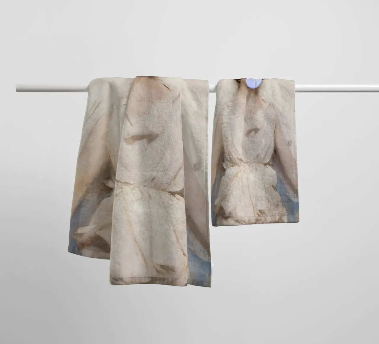 Angel with bubble-gum towel by GraceDigitalArtCo